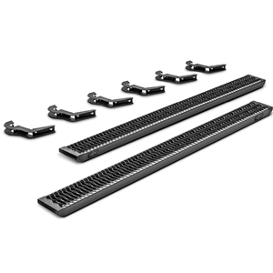 N-Fab Growler Textured Black Aluminum Running Boards