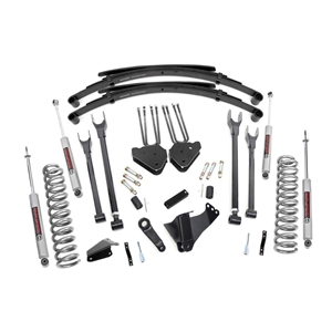 Rough Country 8in Lift Kit Front Spacer - Front and Rear - Ford F-250/350 Super Duty Non-Gasoline