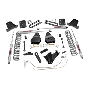 Rough Country 4.5in Lift Kit Front Spacer - Front and Rear - Ford F-250/F-350 Super Duty