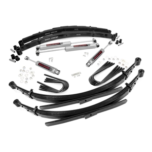 Rough Country 4in Lift Kit Leaf Springs - Front and Rear - Chevrolet/GMC 1970-1972