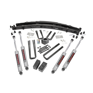 Rough Country 4in Lift Kit - Front and Rear - Dodge W100/200/300 Pickup