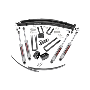 Rough Country 4in Lift Kit - Front and Rear - Ramcharger/Trailduster 4WD