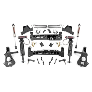 Rough Country 7in Vertex Coilovers Lift Kit - Front and Rear - Silverado/Sierra 1500 RWD