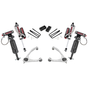 Rough Country 3.5in Vertex Adjustable Coilovers Lift Kit - Front and Rear - Silverado/Sierra 1500 RWD