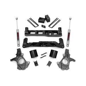 Rough Country 5in Lift Kit - Front and Rear - Silverado/Sierra 1500 RWD (2007-2013)