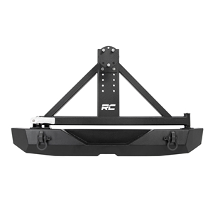 Rough Country Heavy-Duty JK Rear Bumper With Tire Carrier - Jeep Wrangler JK