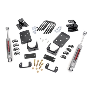Rough Country 2in Front 4in Rear Lowering Kit - Silverado/Sierra 1500 RWD