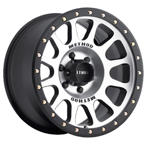 Method Wheels - 305 NV Street - MACHINED - MATTE BLACK LIP