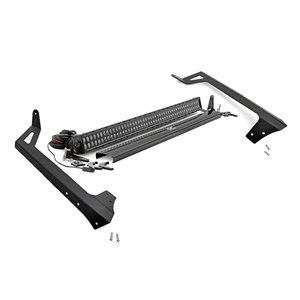 Rough Country 50in LED Upper Windshield Light Bar Kits - Jeep Wrangler JK