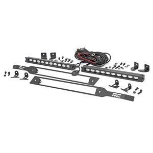 Rough Country 10in Slim Line LED Grille Mount Kit - Select Silverado 1500