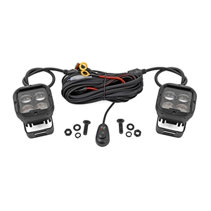 Rough Country 2in Square LED SAE Driving Light Pods