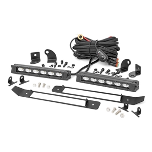 Rough Country 6in Single Row LED Grille Mount Kit - Ram 1500 New Body Style