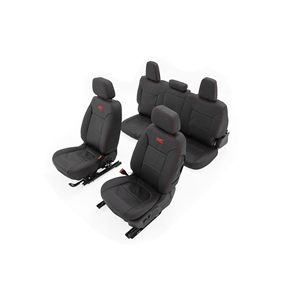 Rough Country Leather Seat Covers - Select Silverado/Sierra 1500 LTD/Limited