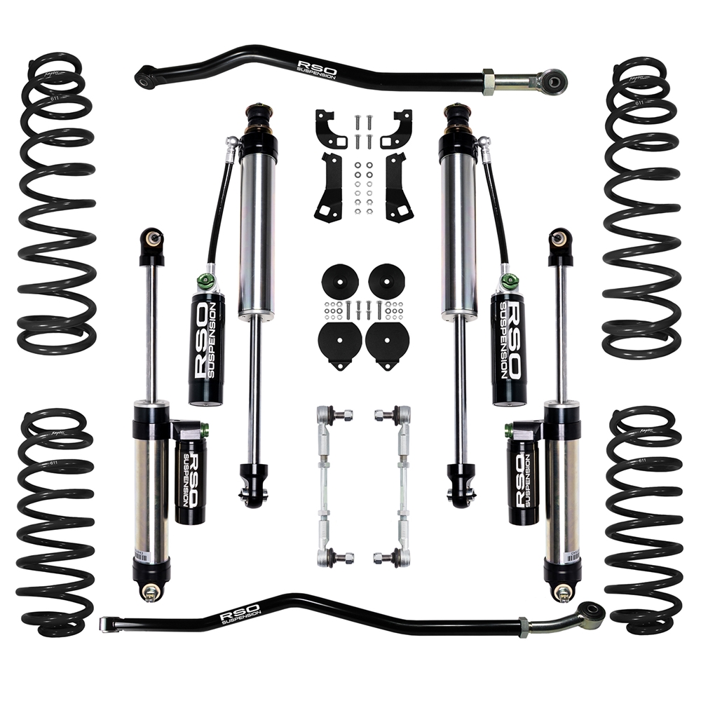 RSO Suspension Adjustable Steering Stabilizer High Performance For 2007-2018 Jeep Wrangler JK / JKU