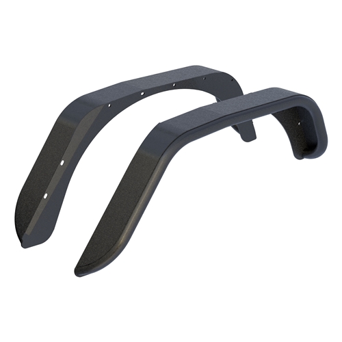 Aries Black Aluminum Rear Fender Flares