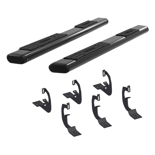 Aries 6in Oval Black Steel Nerf Bars