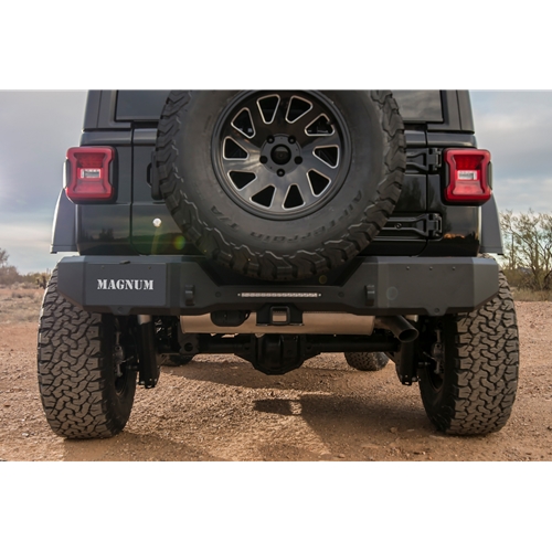 RedRock Jeep Wrangler Rock Crawler Rear Bumper; Textured Black J123494