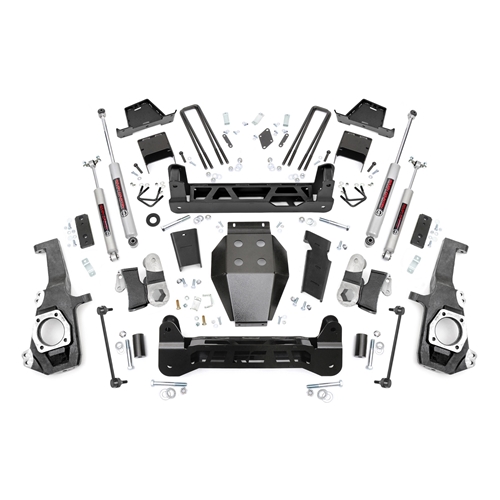 Rough Country 7in Lift Kit - Front and Rear - Silverado/Sierra 2500/3500 HD 4WD