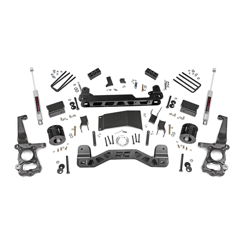 Rough Country 4in Lift Kit - Front and Rear - Ford F-150 4WD