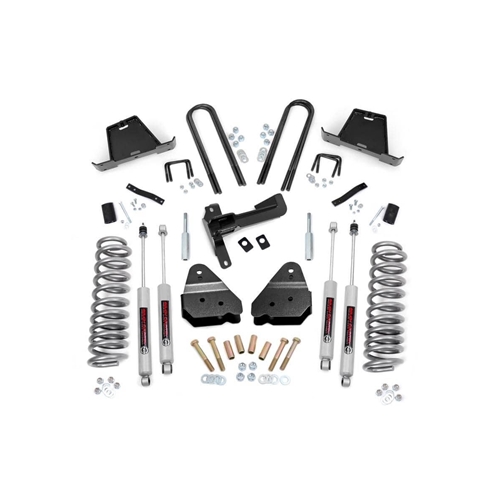 Rough Country 4.5in Lift Kit Front Spacer - Front and Rear - Ford F-250/F-350 Super Duty 4WD