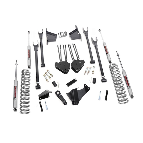 Rough Country 8in Lift Kit Front Spacer - Front and Rear - Ford F-250/350 Super Duty