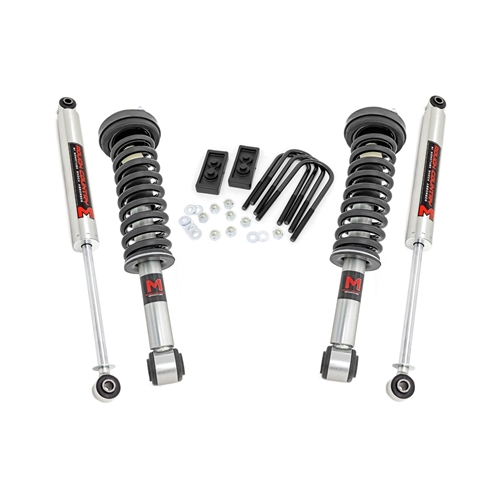 Rough Country 2in Lift Kit Lifted Struts - Front and Rear - Ford F-150