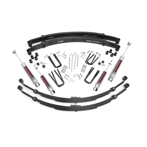 Rough Country 3in Lift Kit Rear Springs - Front and Rear - Toyota Pickup 4WD