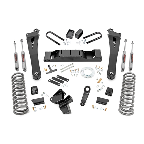 Rough Country 5in Lift Kit - Front and Rear - Ram 3500 4WD Diesel (2019-2024)