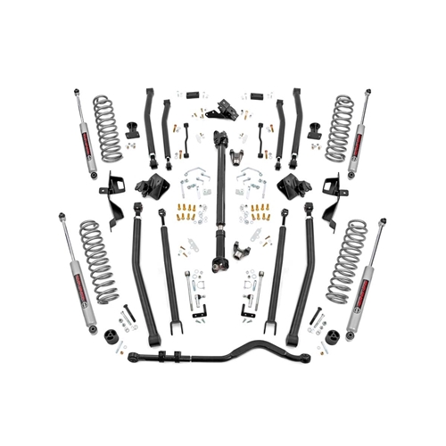 Rough Country 4in Lift Kit - Front and Rear - Jeep Wrangler Non-Diesel 4-Door