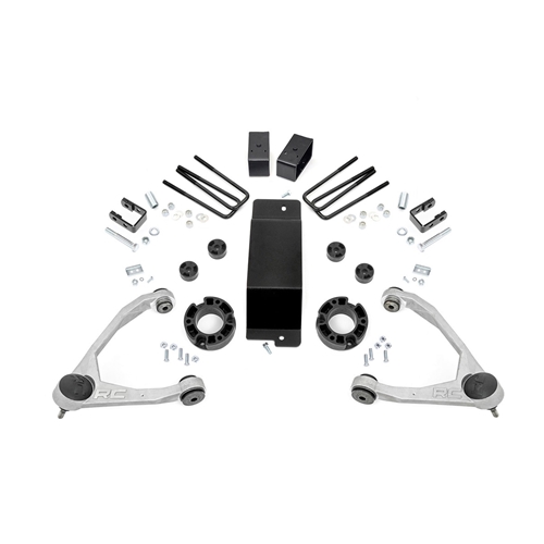 Rough Country 3.5in Lift Kit - Front and Rear - GMC Sierra 1500 Denali 4WD
