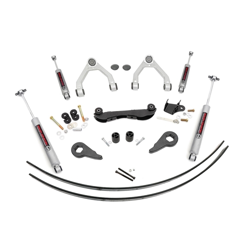 Rough Country 2-3in Lift Kit - Front and Rear - Chevrolet/GMC 4WD 1988-1999