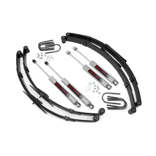 Rough Country 2.5in Lift Kit - Front and Rear - Jeep Wrangler 1987-1995