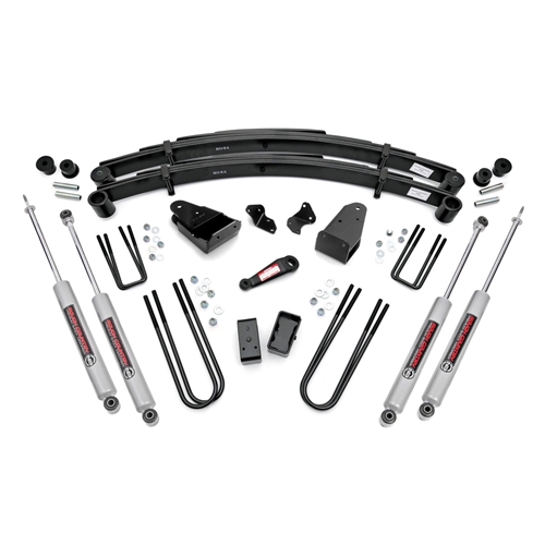 Rough Country 4in Lift Kit - Front and Rear - Ford F-350 Non-Dually