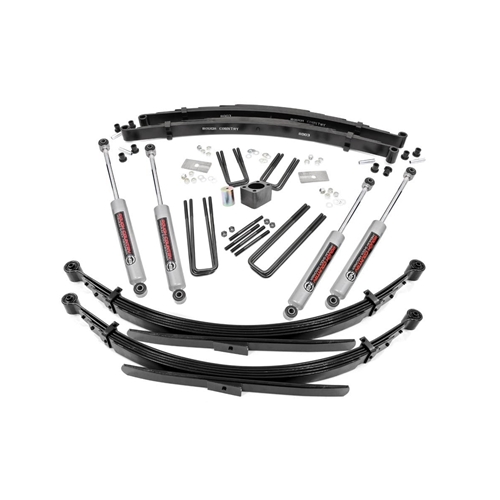 Rough Country 4in Lift Kit - Front and Rear - Dodge W150/W200/W250/W350 4WD