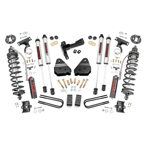 Rough Country 3in Vertex Coilover Conversion Kit - Front and Rear - Ford F-250 Super Duty 4WD Non-Gasoline