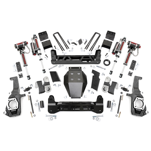 Rough Country 7.5in Vertex Reservoir Lift Kit - Front and Rear - Silverado/Sierra 2500/3500 HD