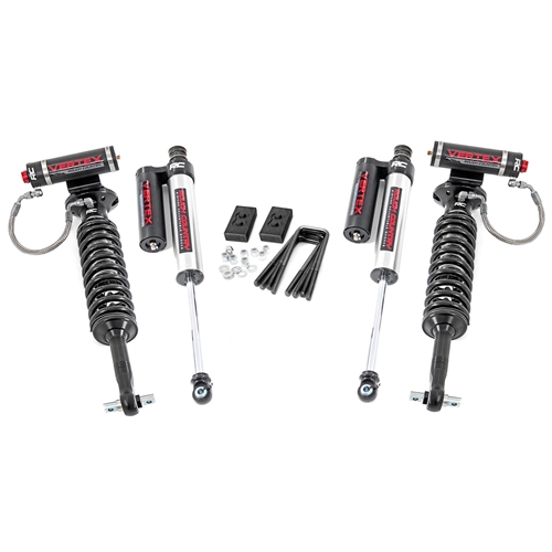 Rough Country 2in Vertex Coilovers Lift Kit - Front and Rear - Ford F-150 4WD No Raptor