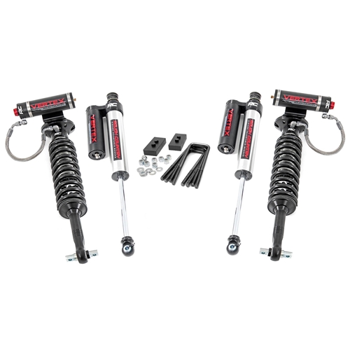 Rough Country 2in Vertex Coilovers Lift Kit - Front and Rear - Ford F-150 4WD