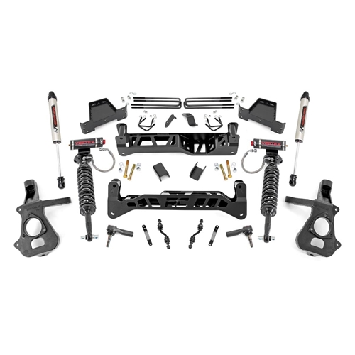 Rough Country 7in Vertex Coilovers Lift Kit - Front and Rear - Silverado/Sierra 1500 RWD