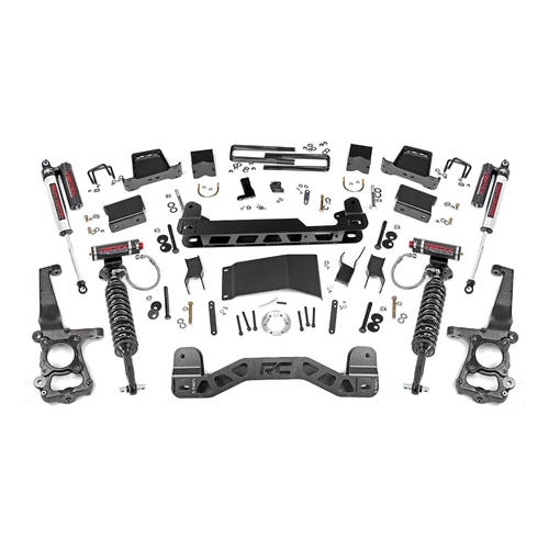 Rough Country 6in Vertex Coilovers Lift Kit - Front and Rear - Ford F-150 4WD (2015-2020)