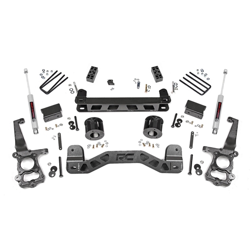 Rough Country 4in Lift Kit - Front and Rear - Ford F-150 RWD (2015-2020)