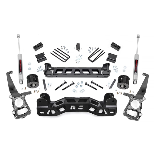 Rough Country 4in Lift Kit - Front and Rear - Ford F-150 RWD (2011-2014)
