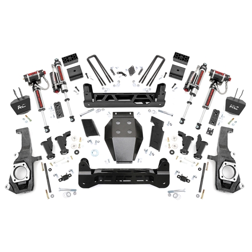 Rough Country 5in Vertex Reservoir Lift Kit - Front and Rear - Silverado/Sierra 2500/3500 HD Non-Dually
