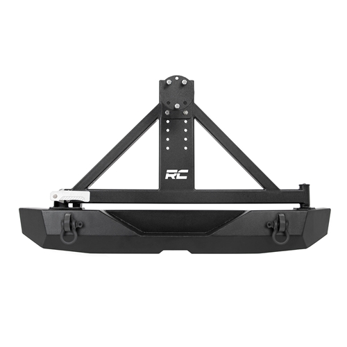 Rough Country Heavy-Duty JK Rear Bumper With Tire Carrier - Jeep Wrangler JK