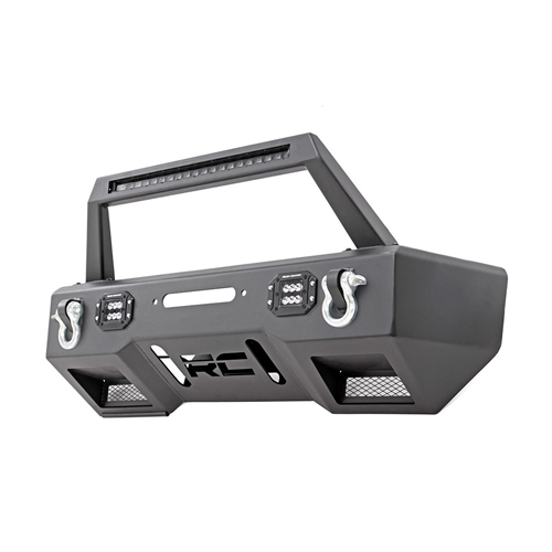 Rough Country Stubby LED Front Bumper - Jeep Gladiator and Wrangler JK/JL