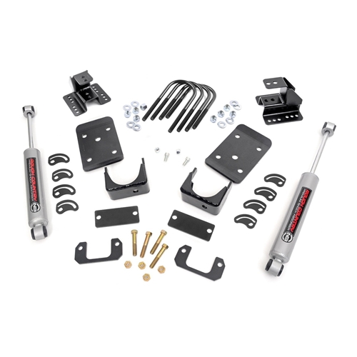 Rough Country 2in Front 4in Rear Lowering Kit - Silverado/Sierra 1500 RWD