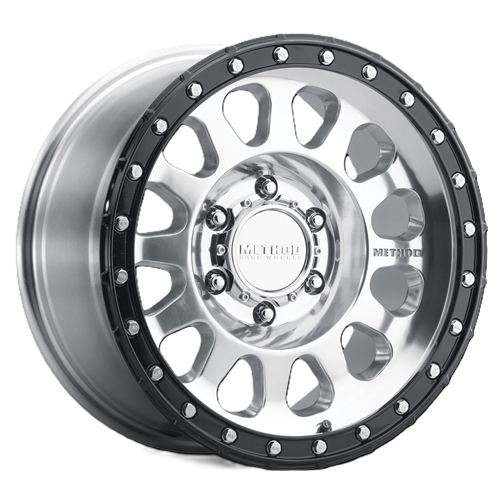 Method Wheels - 315 Street - POLISHED - GLOSS BLACK LIP