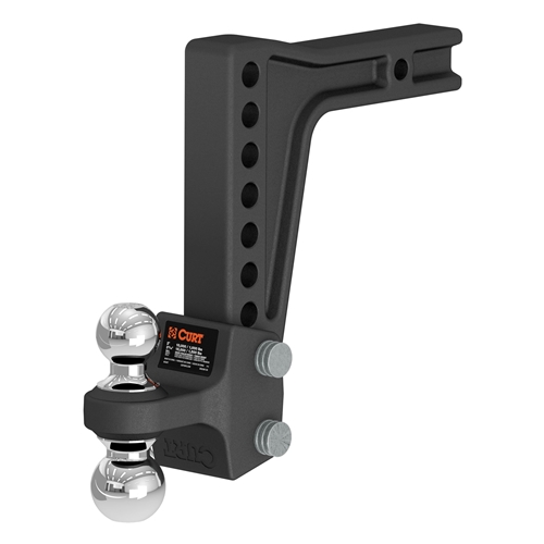 CURT Deep-Drop Adjustable Ball Mount with 2in Shank