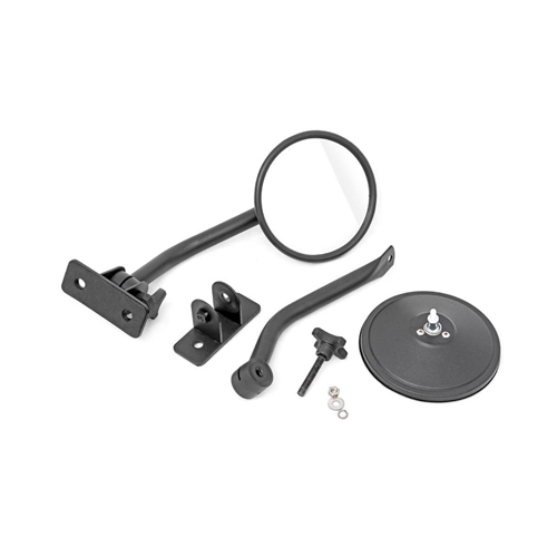 Rough Country Foldable Round Side View Mirror