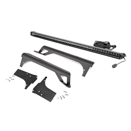 Rough Country 50in LED Upper Windshield Light Bar Kits - Jeep Wrangler TJ